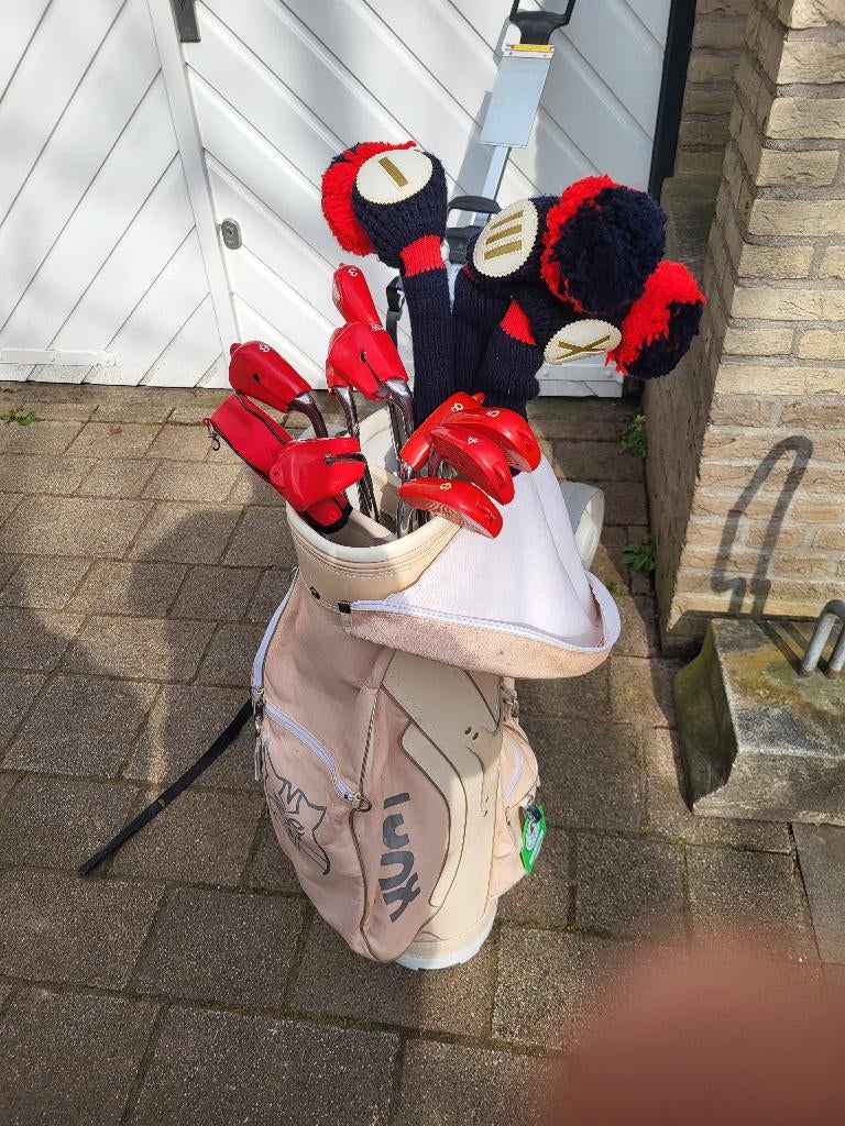 Unieke volledige Vintage Dames Golfset Lynx – als nieuw, Ophalen, Zo goed als nieuw, Set