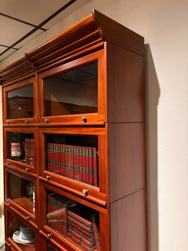 Boekenkasten model Globe Wernicke Boeken kast, Met klep(pen), 200 cm of meer, Kersenhout, 25 tot 50 cm