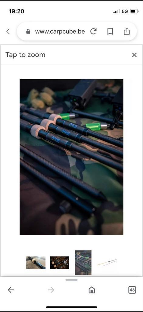 Aqua Atom Hengels 10ft - 3.25LB (2 stuks), Watersport en Boten, Hengelsport | Algemeen, Zo goed als nieuw, Werphengel, Ophalen