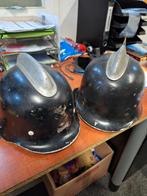 Vintage Duitse brandweerhelmen, Gebruikt, Ophalen of Verzenden, Nvt, Nvt
