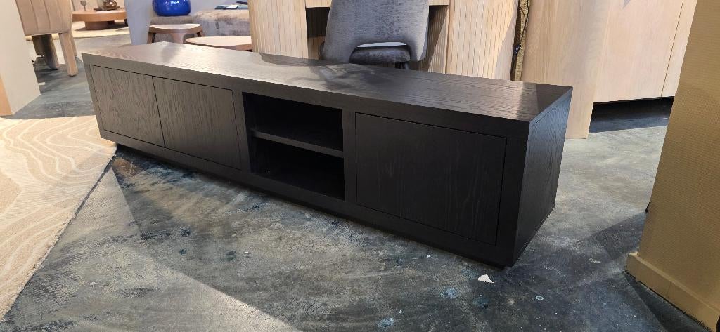 TV-meubel Helsinki 200 cm – Zwart | Showmodel Korting!, Overige materialen, Bornsestraat 31, 150 tot 200 cm, Ophalen of Verzenden