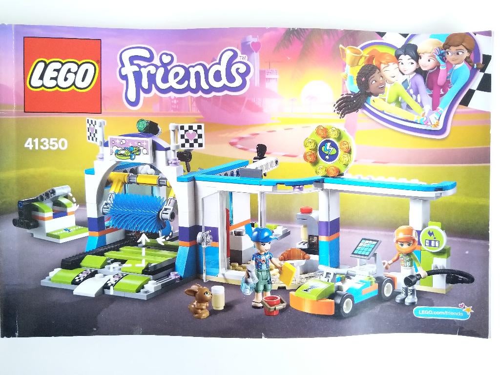 Lego Friends 41350 Autowasstraat, Compleet, Lego, Friends, Ophalen of Verzenden