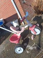 Roze Smoby Trapfiets met Duwstang en Veiligheidsriempje, Ophalen, Gebruikt, Smoby, Duwstang