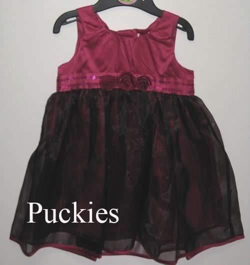 Jurk roze/aubergine maat 80 NIEUW (9313)  a, Kinderen en Baby's, Babykleding | Maat 80, Meisje, Jurkje of Rokje, Nieuw, Ophalen of Verzenden