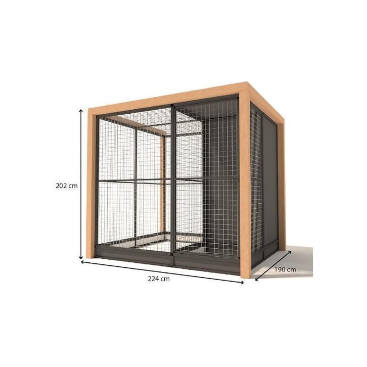 Aluminium Volière Alfred model 2, Dieren en Toebehoren, Vogels | Hokken en Kooien, Nieuw, Volière, Aluminium, Ophalen of Verzenden