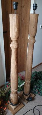 Baluster lampen (130cm hoog), Ophalen, 100 tot 150 cm, Hout, Landelijk