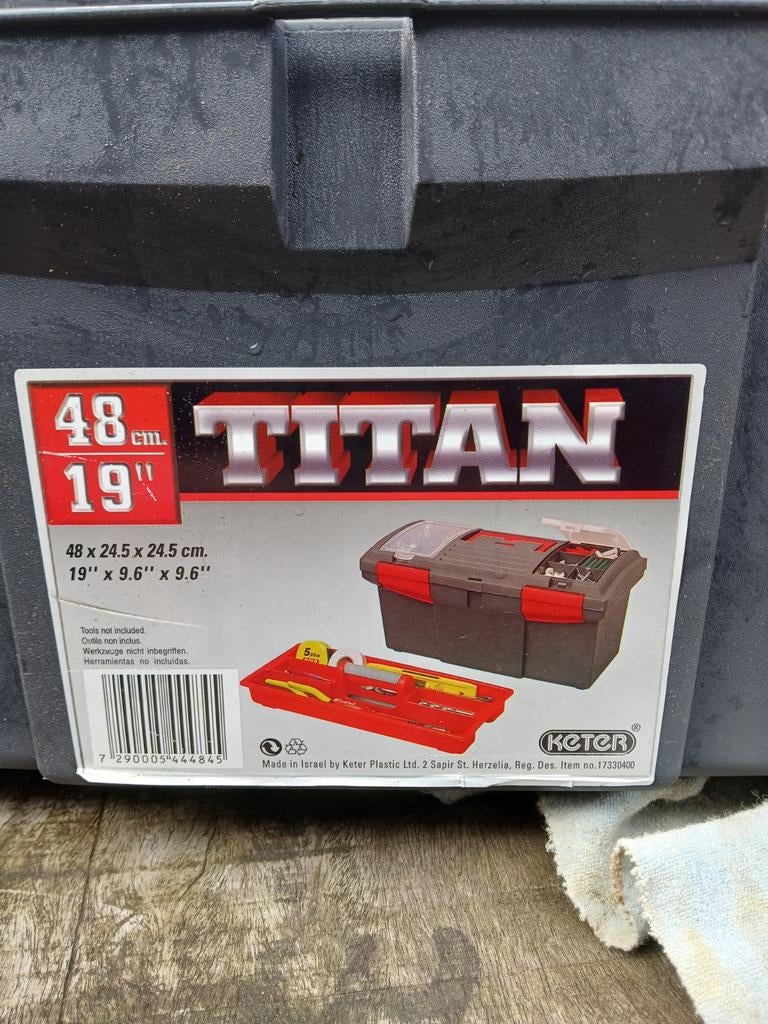 Keter Titan gereedschapskoffer 48 cm, Ophalen of Verzenden