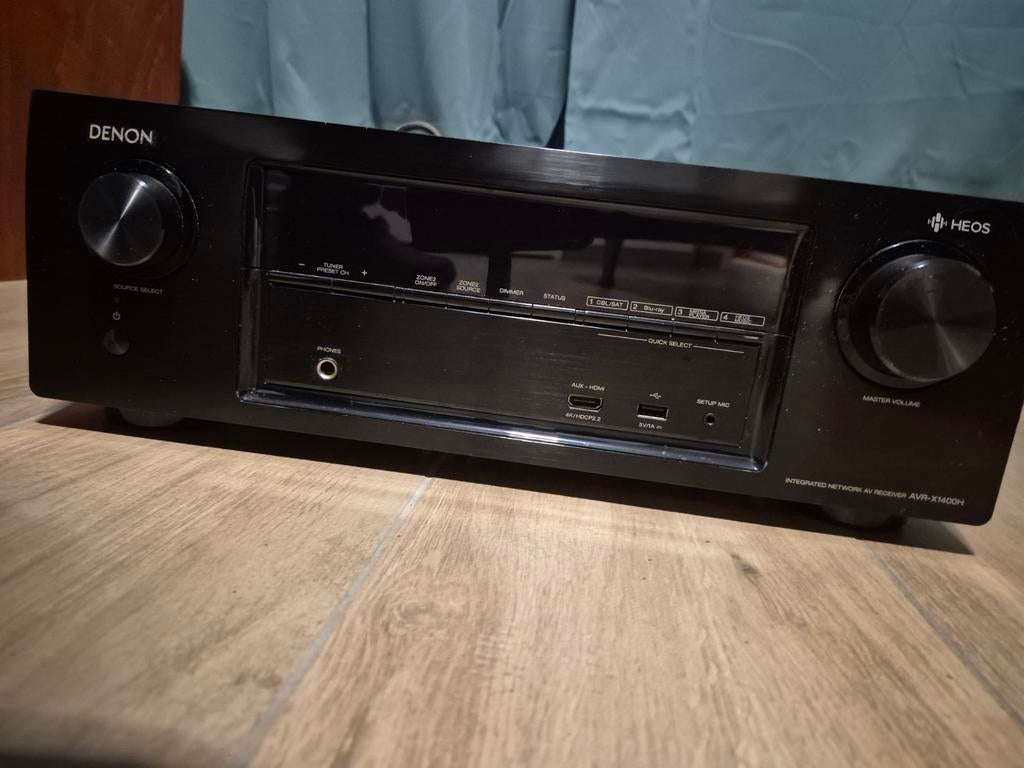 Denon AVR-X1400H AV Receiver - Dolby Atmos, DTS:X, Ophalen of Verzenden, 120 watt of meer, Denon