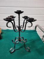 Kandelaar voor vijf kaarsen smeedijzer, Ophalen of Verzenden, 'T Olde Gre-j, Info@toldegrej.nl, Endepoelstraat 20f Didam