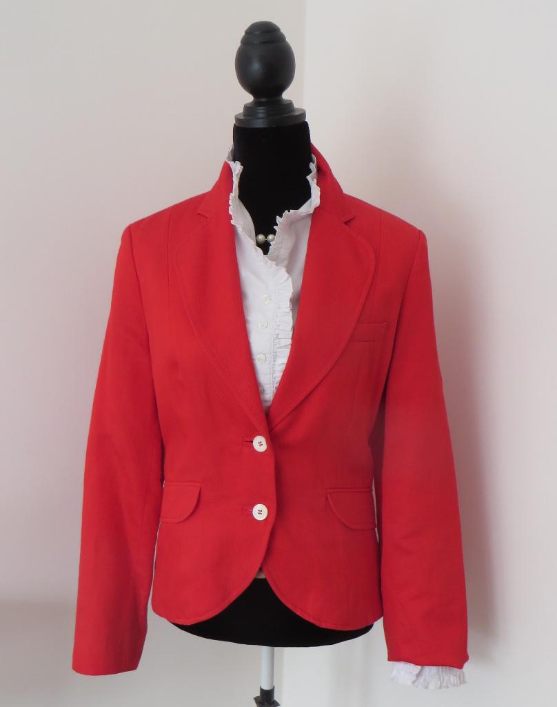 STEPPIN' OUT I Elegant Jasje I Mt 42 I Rood I Katoen/Linnen, Kleding | Dames, Maat 42/44 (L), Ophalen of Verzenden, Zo goed als nieuw