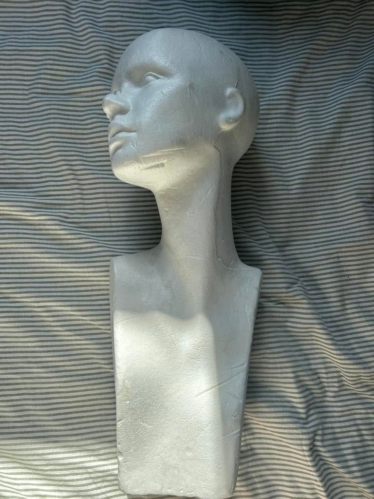 Styropor tempex hoofd, Ophalen, Gebruikt