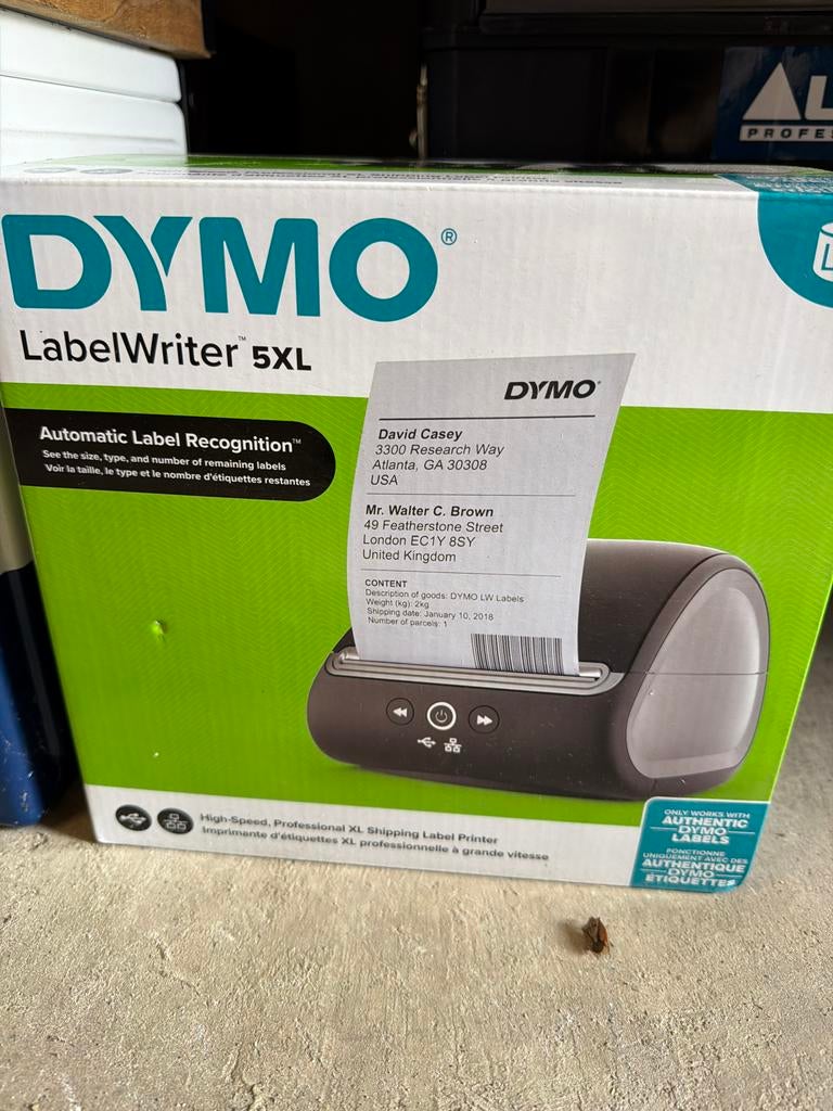 Dymo LabelWriter 5XL Labelprinter - Nieuw in doos, Computers en Software, Labelprinters, Ophalen of Verzenden, Nieuw, Etiket