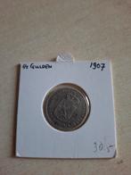 Halve Gulden Wilhelmina 1907 - Niet schoongemaakt, ½ gulden, Zilver, Ophalen of Verzenden, Koningin Wilhelmina