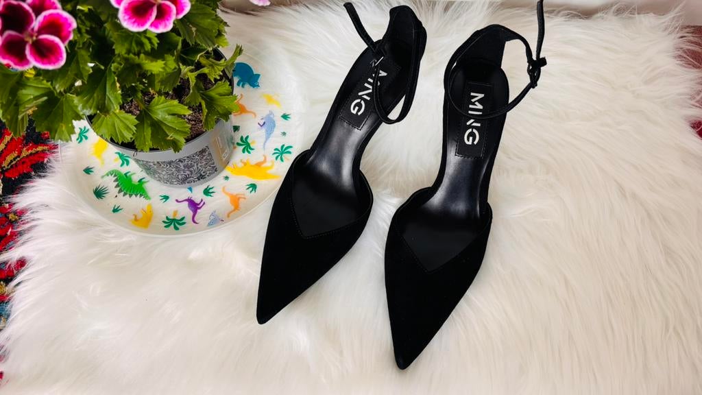 Mango high heels- Maat 38, Zwart, Ophalen of Verzenden, Zo goed als nieuw, Schoenen met hoge hakken