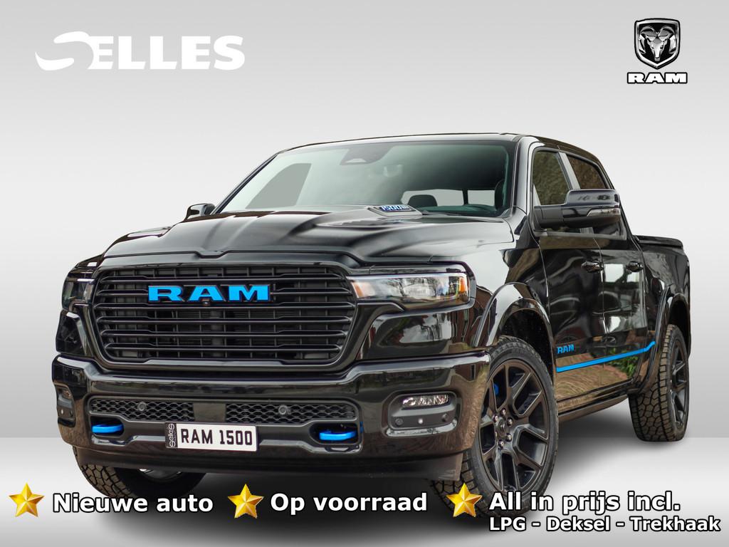 Dodge Ram 1500 2025 3.0L HURRICANE LARAMIE Night Premium | B, Auto's, Dodge, Automaat, 2993 cc, Met garantie (alle), Zwart