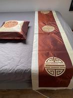 Zijden kussensloop en zijden tafelloper, Ophalen, Nieuw, Overige kleuren, Vierkant