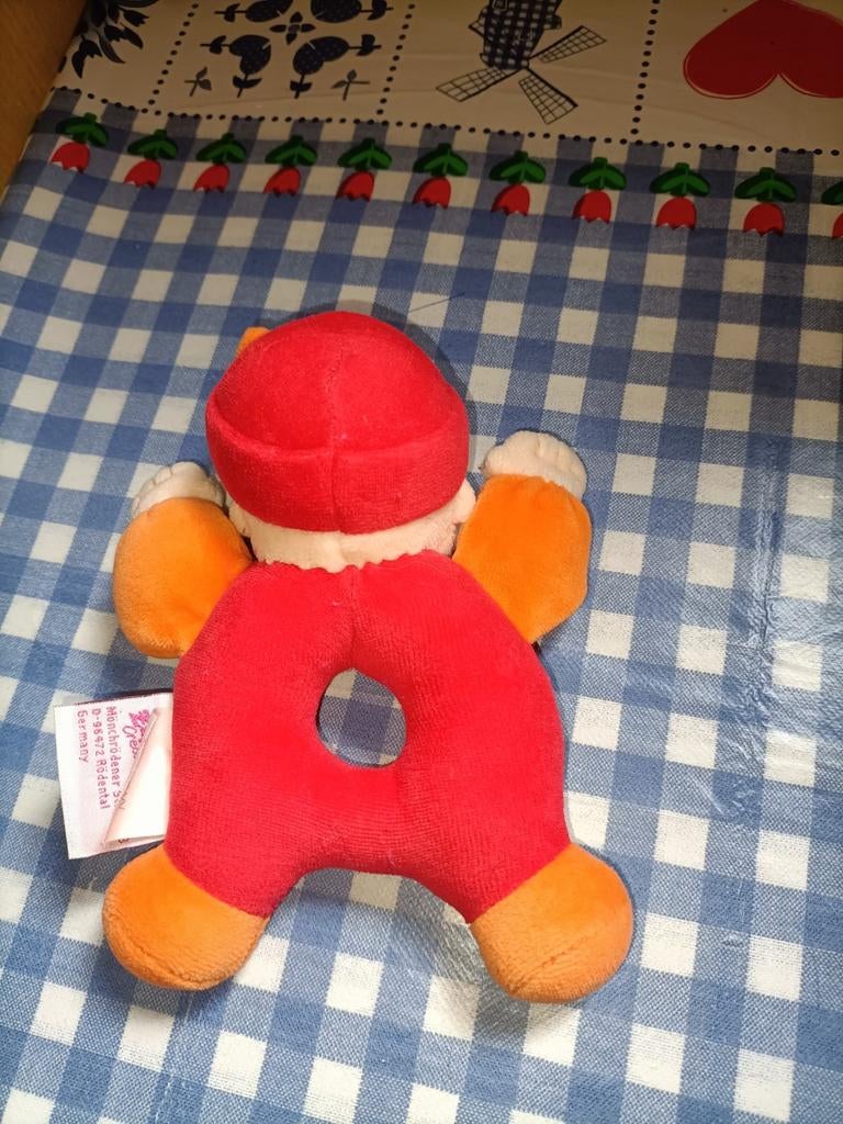 Baby born knuffel met rammelaar 14 cm groot, Ophalen of Verzenden, Zo goed als nieuw