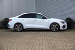 Audi A3 Limousine 35 TFSI 3x S-Line 150PK Trekh|Zwart optiek, 150 pk, Leder en Stof, Wit, Bedrijf