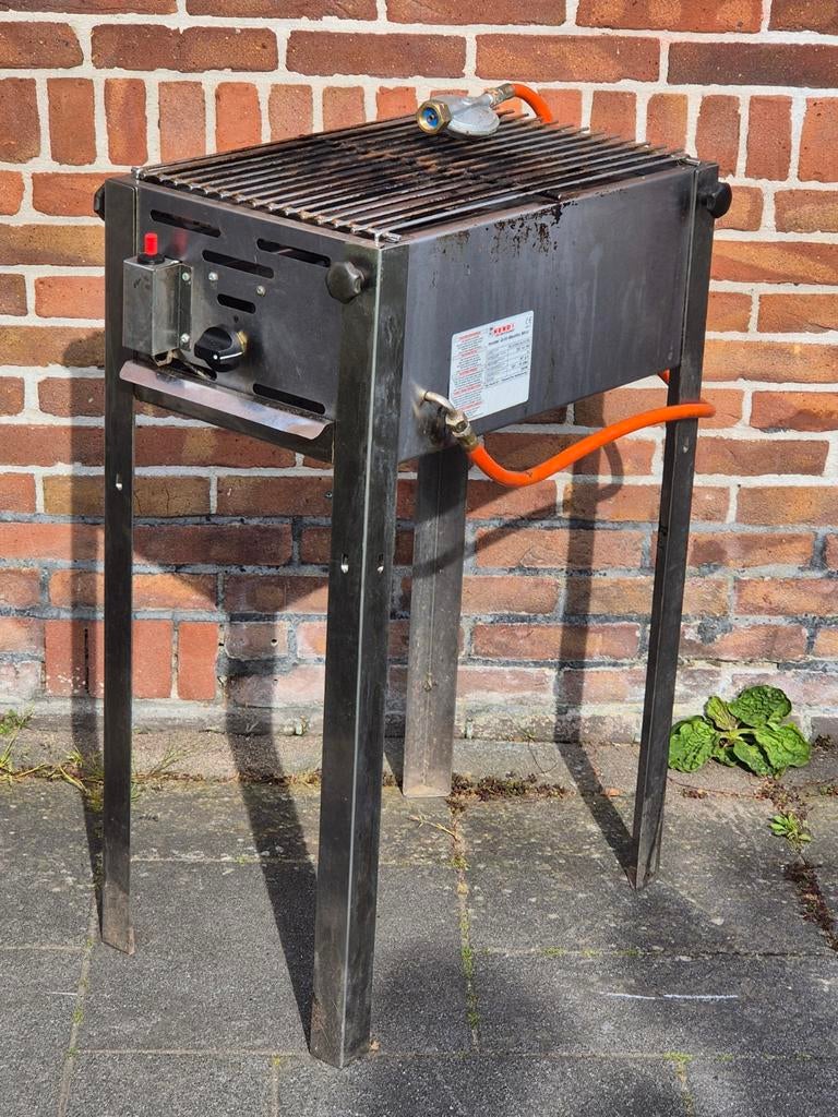 Hendi gas BBQ met demontabele poten en bakplaat, Ophalen of Verzenden, Gebruikt, Hendi