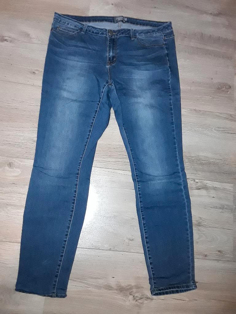 Junarose Blauwe Spijkerbroek JRFive Slim Jeans Maat 48, Kleding | Dames, Grote Maten, Zo goed als nieuw, Broek of Spijkerbroek