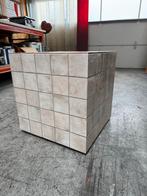 Kubus Bijzettafel met Mozaïek Tegels, Huis en Inrichting, Tafels | Bijzettafels, Minder dan 55 cm, Vierkant, Ophalen of Verzenden