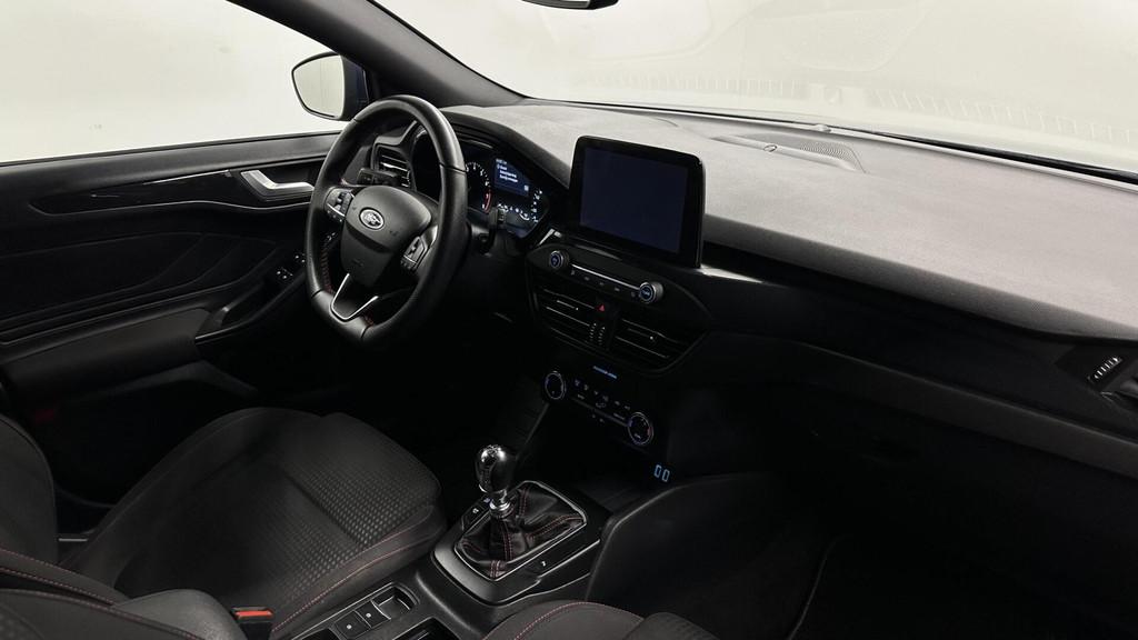 Ford Focus Wagon 1.0 EcoBoost Hybrid Connected ST-Line CAMER, Stof, Met garantie (alle), Blauw, Origineel Nederlands
