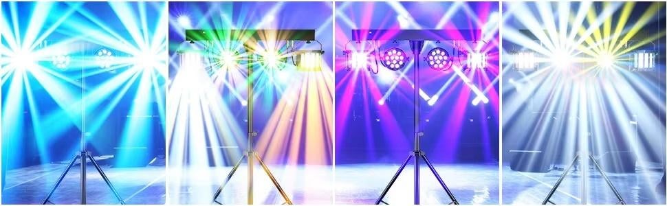 Nieuwe First Class 300W Complete Lichtset 2 met 2 x 40 w, Muziek en Instrumenten, Licht en Laser, Nieuw, Licht, Geluidgestuurd