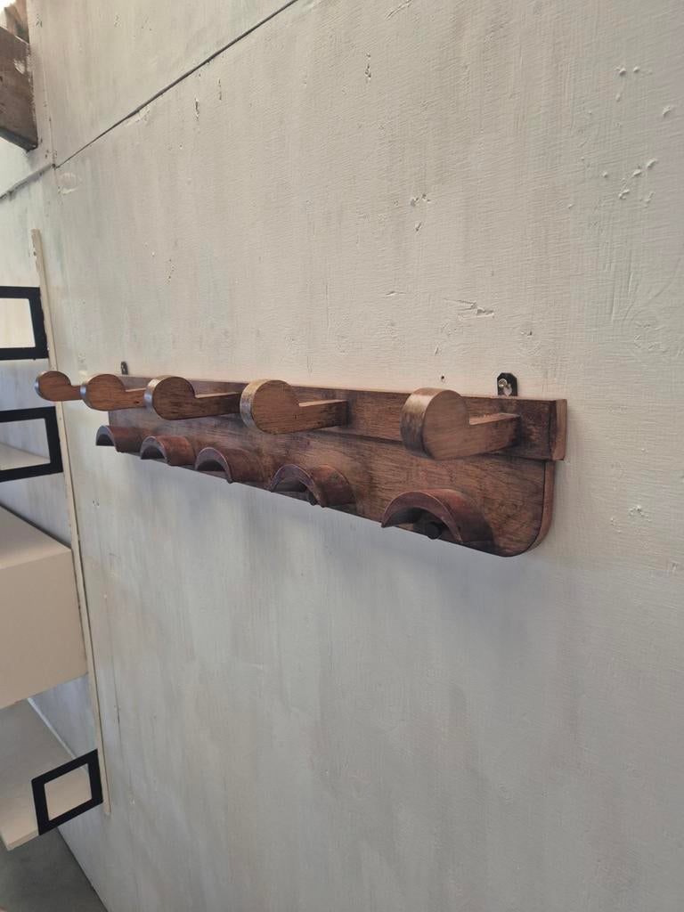 Vintage folk art kapstok design brutalist., Wandkapstok, Onbekend, Ophalen of Verzenden, Onbekend