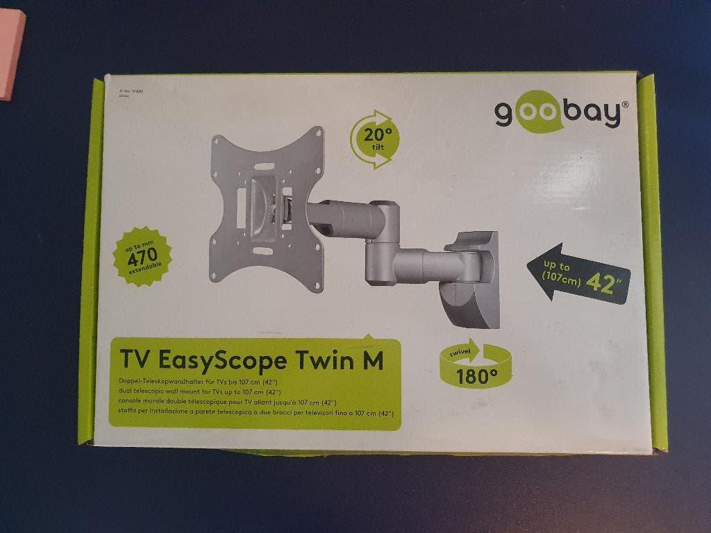 Muurbeugel beeldscherm / Goobay, Computers en Software, Monitoren, Nieuw, Overige typen, Overige resoluties, 60 Hz of minder