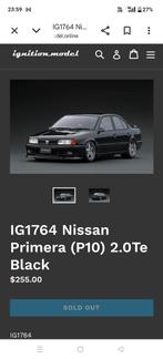 Ignition Model Nissan Primera P10 JDM zwart 1/18, Hobby en Vrije tijd, Modelauto's | 1:18, Ophalen of Verzenden, Zo goed als nieuw