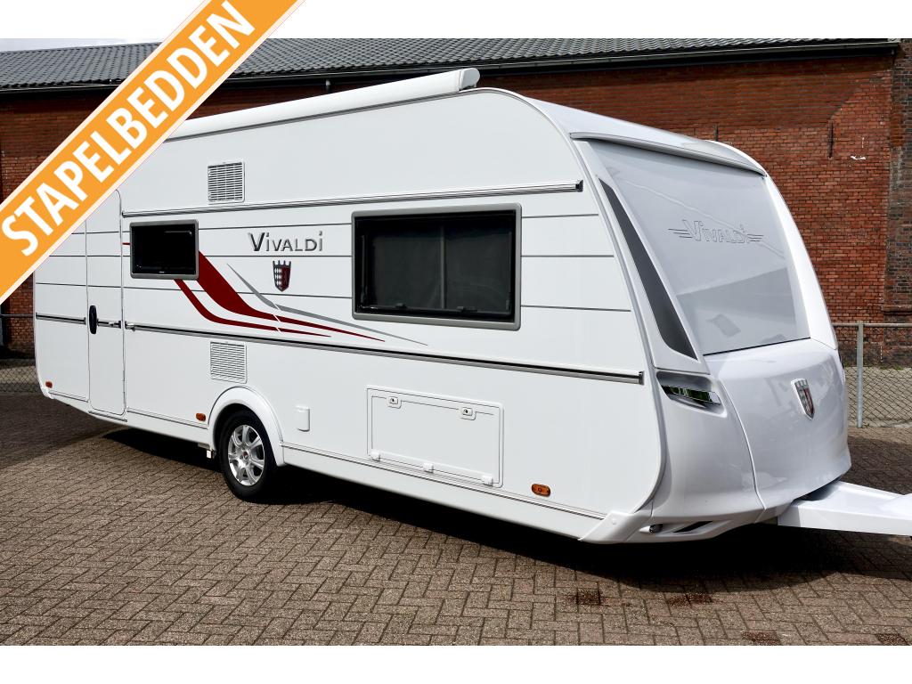 Tabbert Vivaldi 560 EMK E&P Level Airco Luifel Mover, Tabbert, 5 tot 6 meter, Schokbreker, Bedrijf