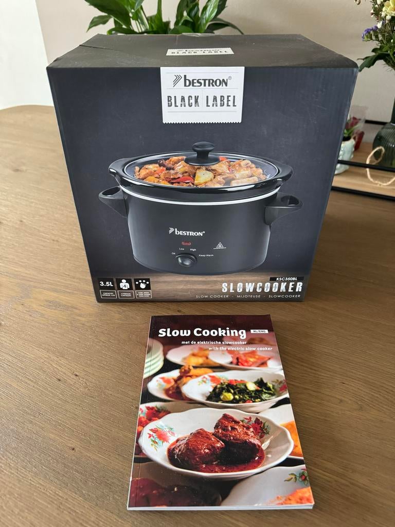 Bestron Black Label slowcooker 3.5L Nieuw!, Ophalen of Verzenden, Nieuw