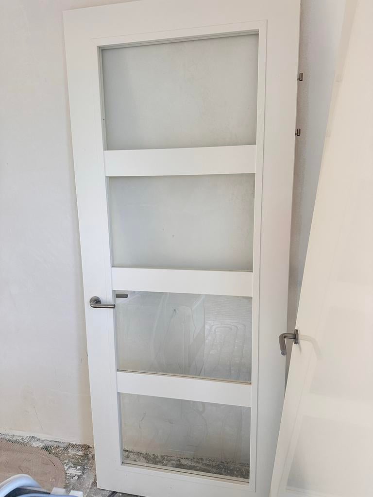 Svedex tussendeur met kozijn, Ophalen, Gebruikt, 80 tot 100 cm, 215 cm of meer