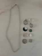 Mi moneda ketting, Met hanger, Gebruikt, Ophalen of Verzenden, Zilver