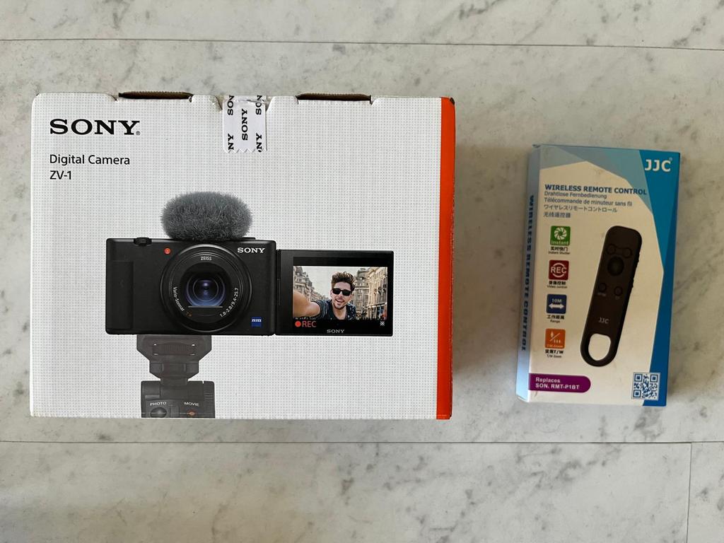 Vloggers camera merk Sony met afstandbediening belichting, Audio, Tv en Foto, Videocamera's Digitaal, 20x of meer, Nieuw, Ophalen of Verzenden