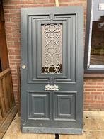 Voordeur met glas en smeedijzer, Ophalen, Gebruikt, 80 tot 100 cm, Buitendeur