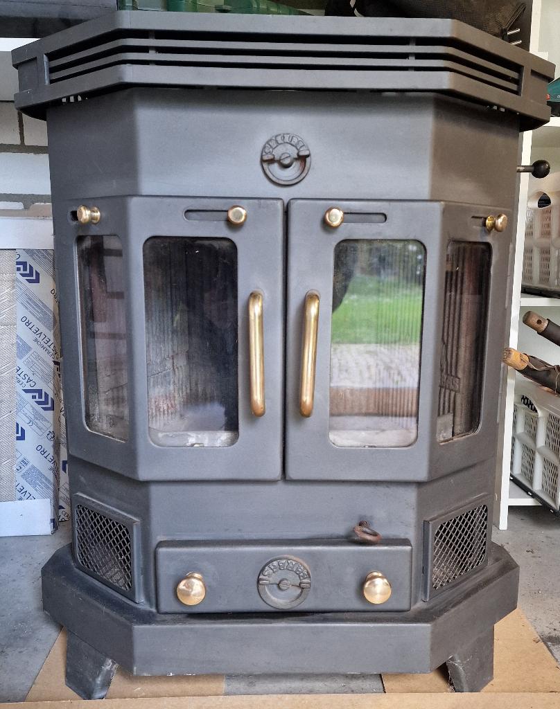 BARBAS ROSOLO houtkachel (gebruikt), Ophalen, Gebruikt, Houtkachel, Inbouw