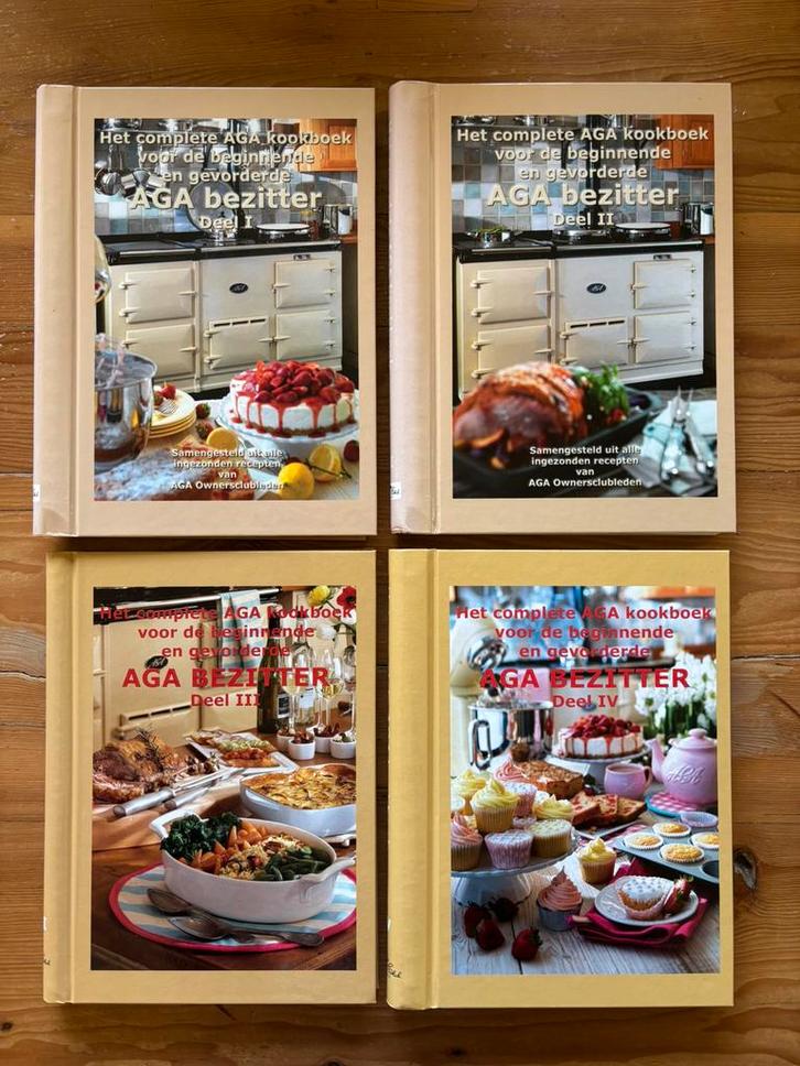 Het complete AGA kookboek  deel 1 tm 4, Boeken, Kookboeken, Gelezen, Ophalen of Verzenden