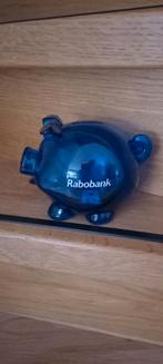 Rabobank spaarvarken - Blauw transparant, Verzamelen, Ophalen, Gebruikt, Kunststof, Dier
