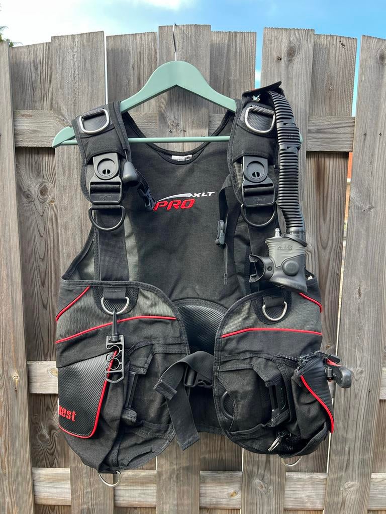 SeaQuest XLT trimvest M, met Air Source II en SL mes, Watersport en Boten, Duiken, Ophalen of Verzenden, Gebruikt, Trimvest of Wing