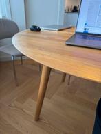 Eikenhouten ronde design tafel van Machinekamer, Ophalen, Gebruikt, 100 tot 150 cm, 100 tot 150 cm