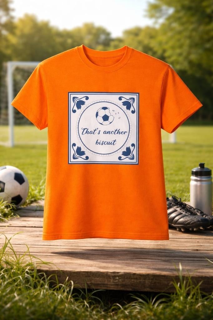 Partij 575 oranje heren t-shirts  - Koningsdag items, NHP International, Nieuw, Ophalen of Verzenden, Info@nhp-international.com