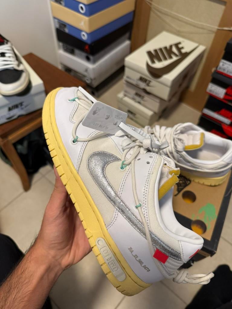 Dunk Low X Off white lot 1 maat 42, Wit, Nike, Ophalen of Verzenden, Sneakers of Gympen