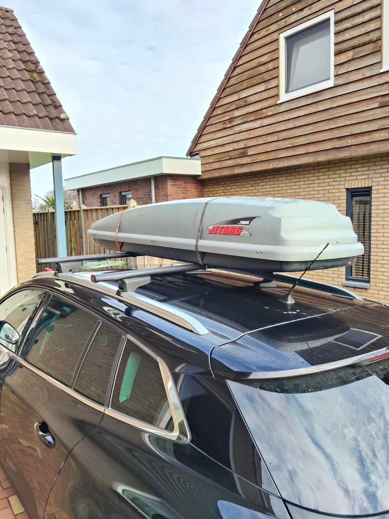 Dakkoffer met schade - nog prima te gebruiken, Auto diversen, Dakkoffers, Ophalen, Gebruikt