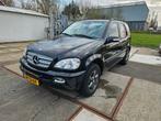 Mercedes-Benz ML350 M-klasse 3.7 v6 4matic AUT 2003 Zwart, Auto's, Mercedes-Benz, Automaat, Zwart, Vierwielaandrijving, Particulier