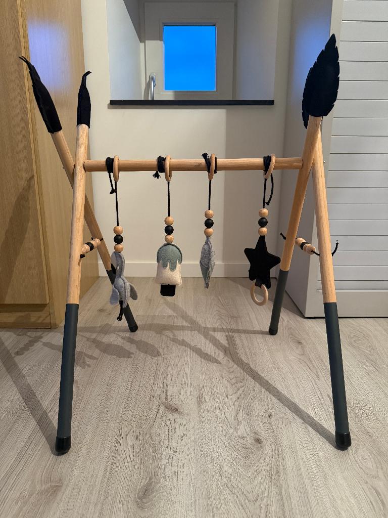 Houten babygym, Ophalen, Zo goed als nieuw, Babygym
