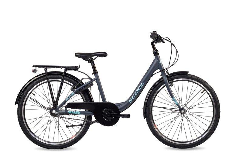 Scool chiX classic 24 Inch 3-Speed Meisjes Grey/Aqua 24inch, Fietsen en Brommers, Overige merken, -, - 0
-, NL, Nieuw