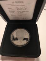 10 gulden zilver Marshall, Postzegels en Munten, Munten | Nederland, Koningin Beatrix, Zilver, Ophalen of Verzenden, Losse munt