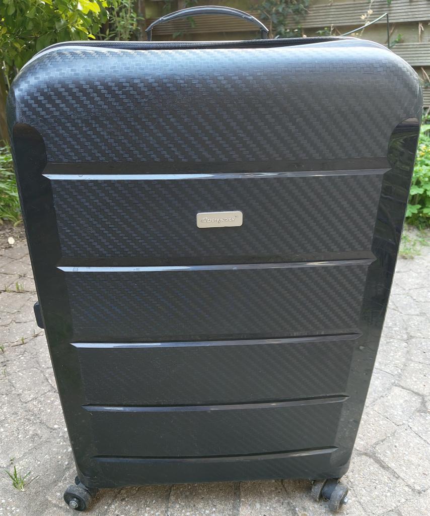 mooie Compass Koffer ABS 72 cm vliegtuig met nieuwe wielen, Sieraden, Tassen en Uiterlijk, Koffers, Wieltjes, Hard kunststof, 45 tot 55 cm