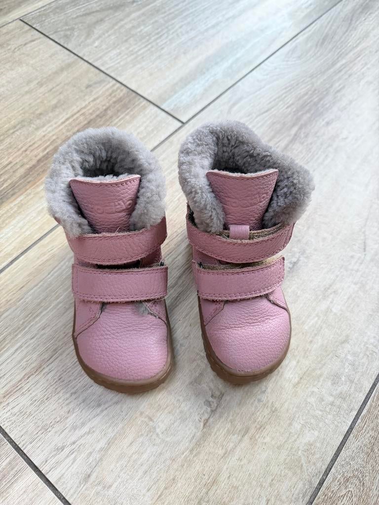 Barefoot Froddo Roze leren laarsjes teddy voering - maat 23, Kinderen en Baby's, Ophalen, Gebruikt, Meisje, Laarsjes